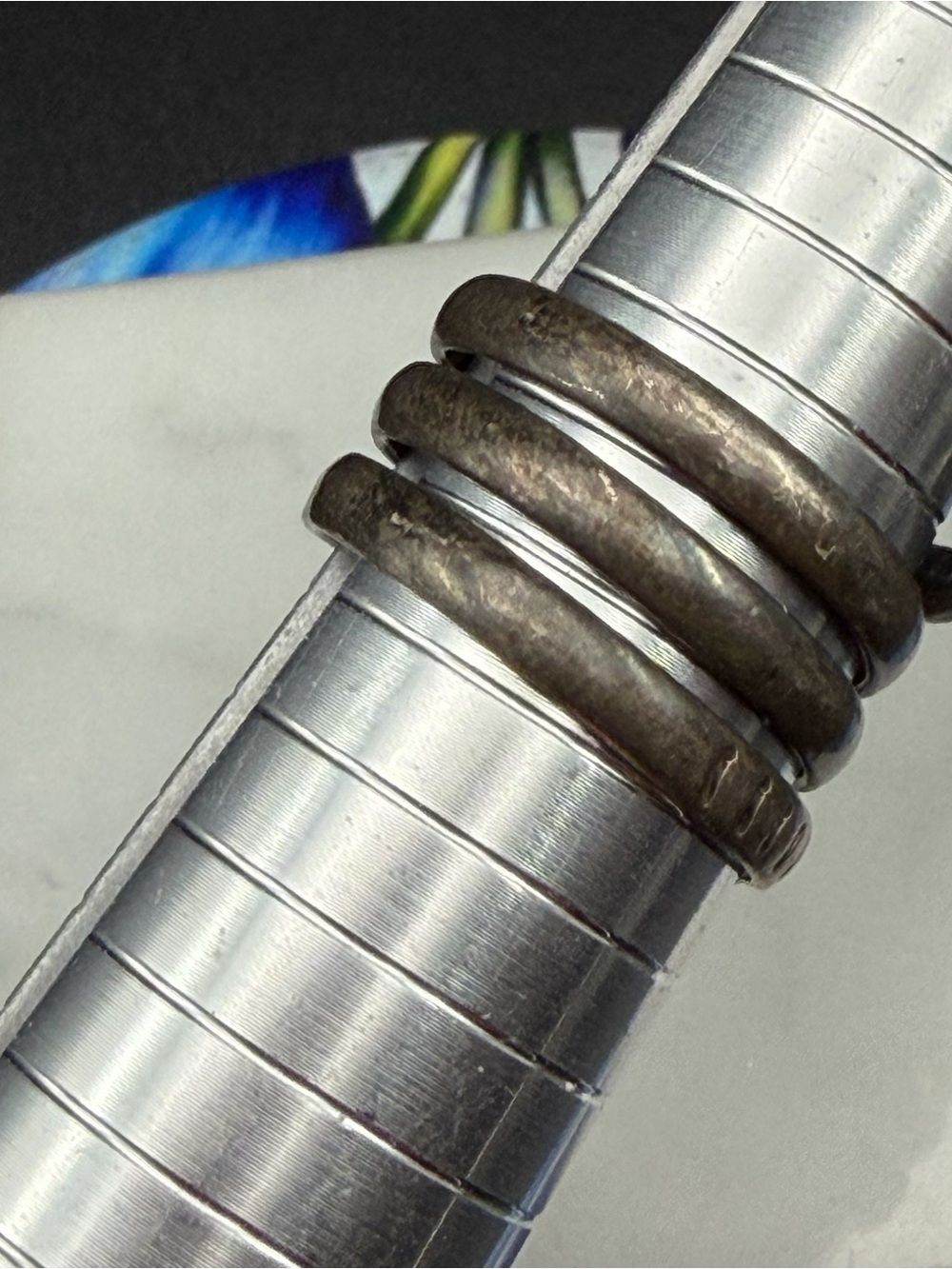 Vintage Taxco 925 Mexico Wrap Snake Ring Size 9 #S75 Sterling Silver - Picture 9 of 10